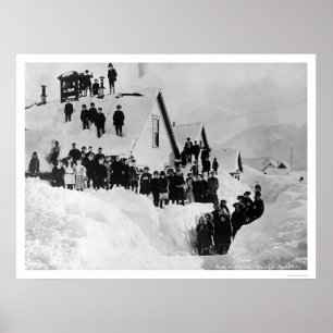 Póster Escuela pública Valdez, Alaska 1910