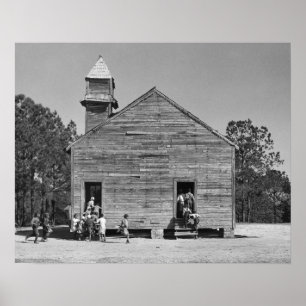 Póster Escuela rural, 1937. Foto antigua