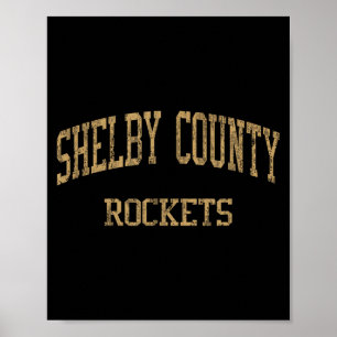 Póster Escuela Secundaria del Condado de Shelby Shelbyvil