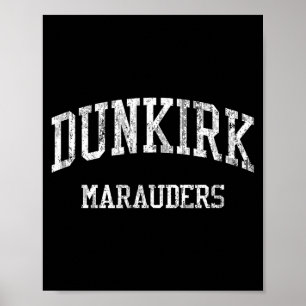 Póster Escuela Secundaria Dunkirk Hs Dunkirk Ny Srts Vint
