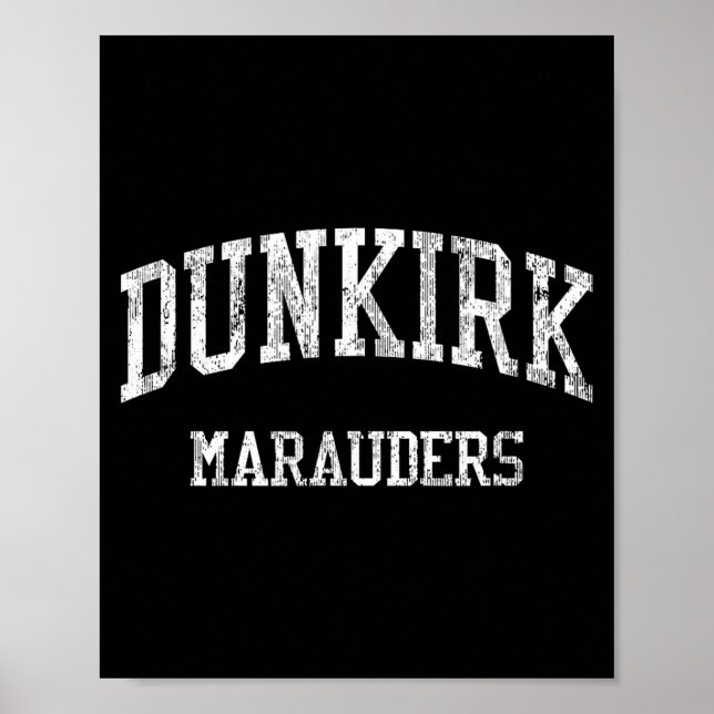 Póster Escuela Secundaria Dunkirk Hs Dunkirk Ny Srts Vint (Frente)