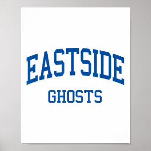 Póster Escuela Secundaria Eastside Hs Paterson Nj Retro