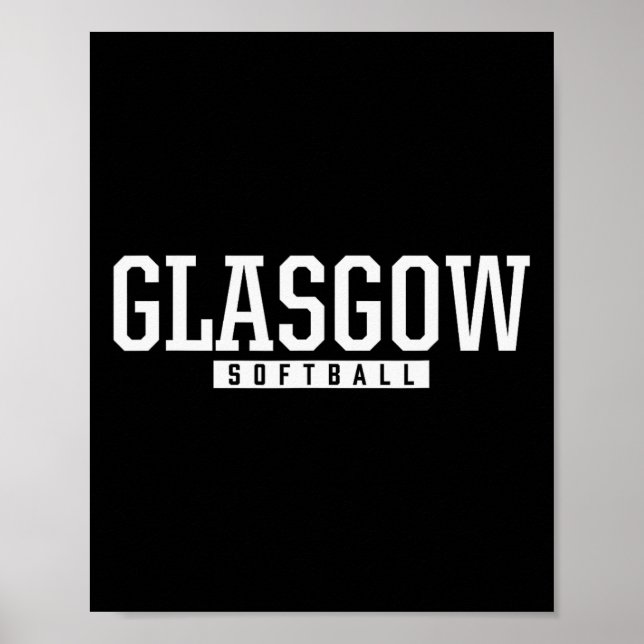 Póster Escuela Secundaria Glasgow Softll  (Frente)