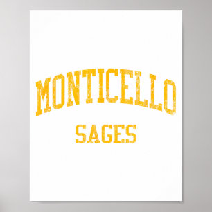 Póster Escuela Secundaria Monticello Hs Monticello Il Vin