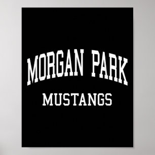 Póster Escuela secundaria Morgan Park Hs Chicago Il Retro
