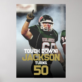 Póster Escuela Secundaria o Fútbol Universitario