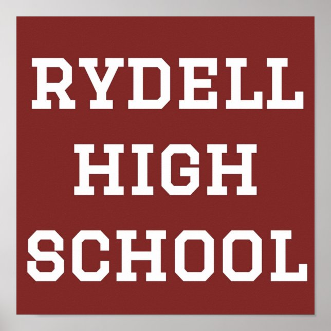 Póster Escuela Secundaria Rydell (Frente)