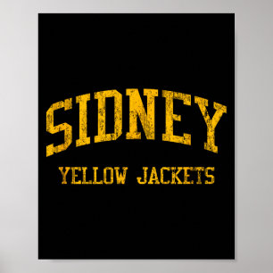 Póster escuela secundaria Sidney hs sidney oh deportes vi