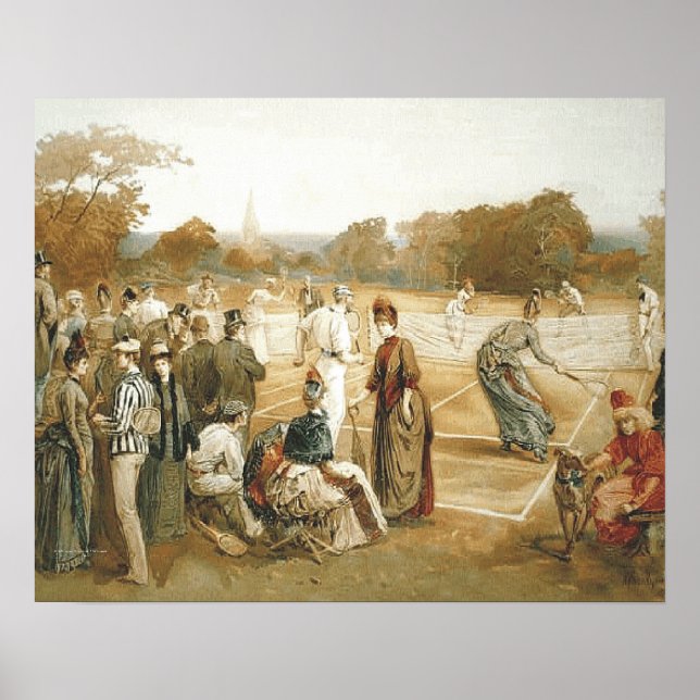 Póster Escuela Secundaria Superior de Tenis (Frente)