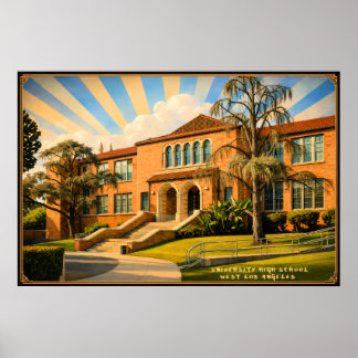Póster ESCUELA SECUNDARIA UNIVERSITARIA - Oeste de Los Án