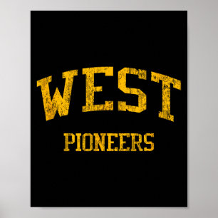 Póster Escuela Secundaria West High Hs Wichita Ks Srts Vi