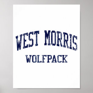 Póster Escuela Secundaria West Morris Hs Chester Nj Vinta
