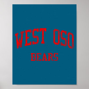 Póster Escuela Secundaria West Oso Diseño de Fe Hs