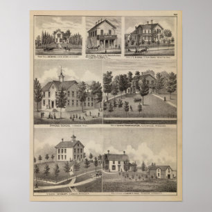 Póster Escuela, seminario, residencia, Minnesota