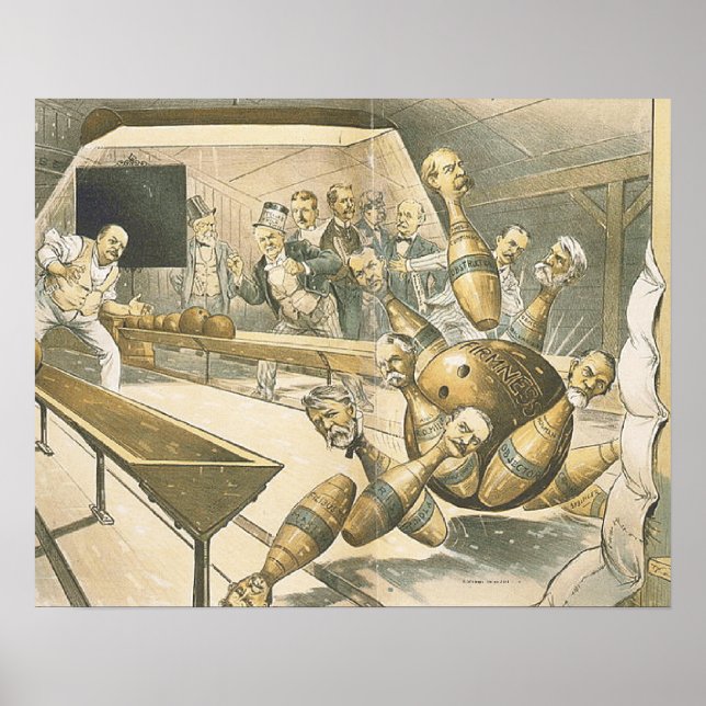 Póster Escuela vieja de bolos TOP (Frente)