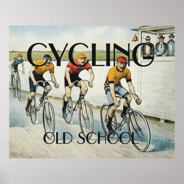 Póster Escuela Vieja TOP Cycling (Frente)