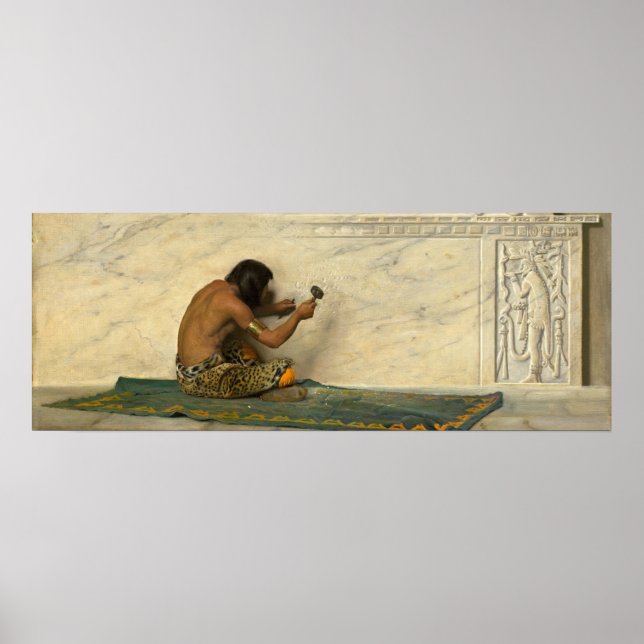 Póster Escultor azteca - Poster Bella Artes de Bush de Fo (Frente)