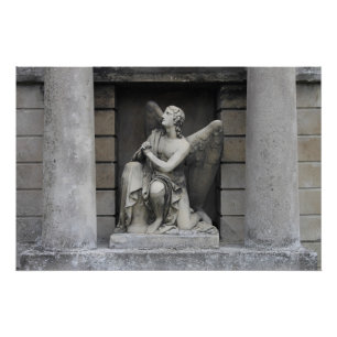 Póster Escultura Ángel de Oración