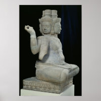 Escultura de Brahma con cuatro caras