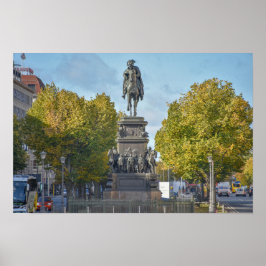 Póster Escultura de Federico el Grande, Berlín, Alemania