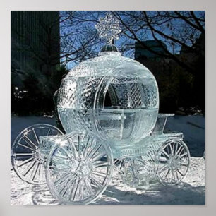 Póster Escultura de hielo