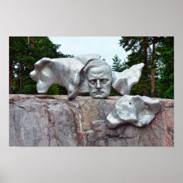 Póster Escultura de Jean Sibelius, Helsinki, Finlandia