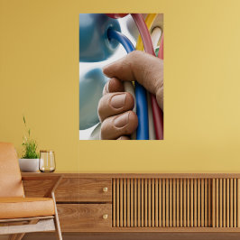 Póster Escultura de Jeff Koons "Bouquet of Tulips" en Par