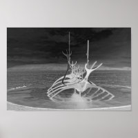 Escultura de la Voyager del Sol, Islandia, reversa