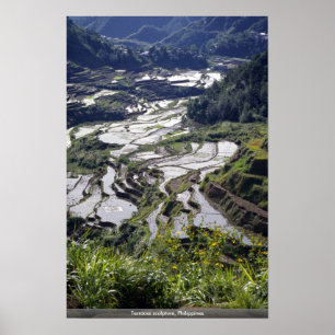 Póster Escultura de las terrazas, Filipinas