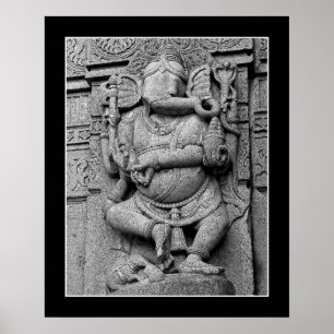 Póster Escultura De Lord Ganesha