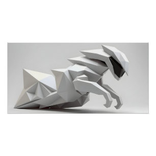 Póster Escultura de movimiento futurista