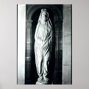 Póster Escultura de piedra de John Donne en su cubierta