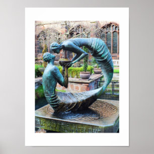 Póster Escultura del agua de la vida