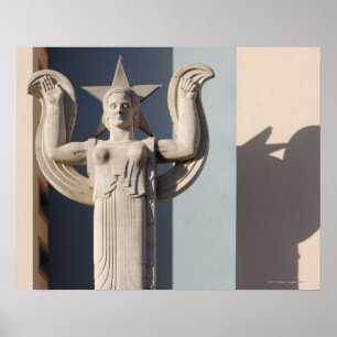 Póster Escultura del art déco en la feria del estado de