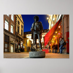 Póster Escultura Dublín de Phil Lynott