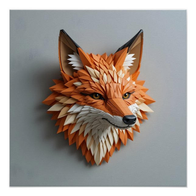 Póster Escultura flotante de Fox (Anverso)