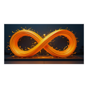 Póster Escultura infinita luminosa