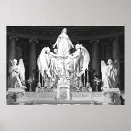 Póster Esculturas de Sainte-Marie-Madeleine Paris Madelei