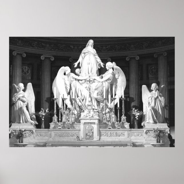 Póster Esculturas de Sainte-Marie-Madeleine Paris Madelei (Frente)