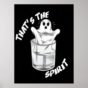 Póster Ese Es El Espíritu - Famoso Fantasma De Halloween
