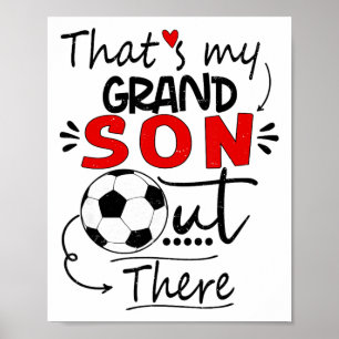 Póster Ese es mi nieto ahí fuera Fútbol para la abuela