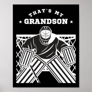 Póster Ese es mi nieto portero de hockey sobre hielo fan