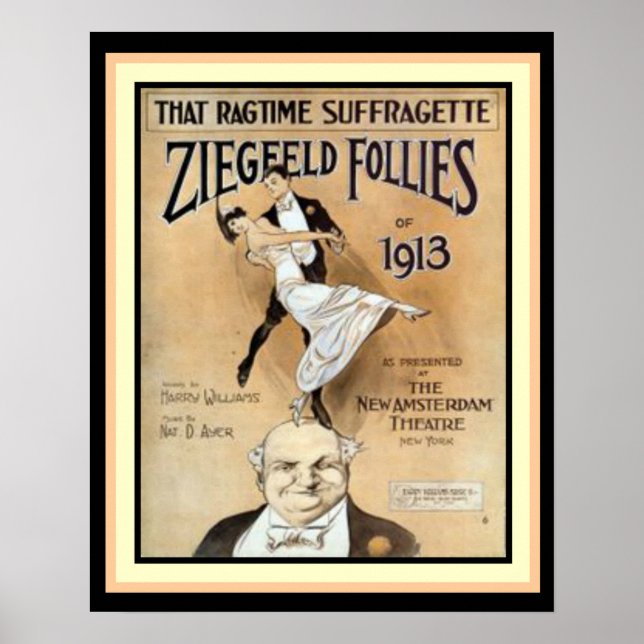 Póster Ese Poster De Ragtime Suffragette-Ziegfeld Follies (Frente)
