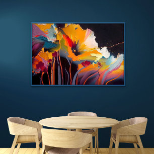 Póster Esencia del Jardín – Expresión Floral Abstracta