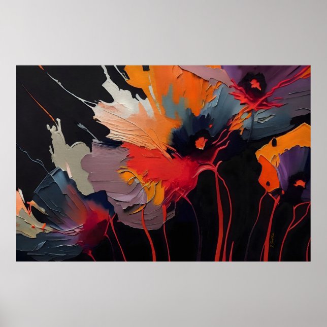 Póster Esencia del jardín I – Expresión nocturna (Frente)