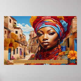 Póster Esencia etérea: Retrato de sueños africanos