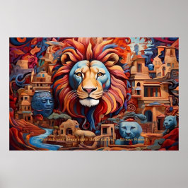 Póster Esencia etérea: Retrato de sueños africanos motiva