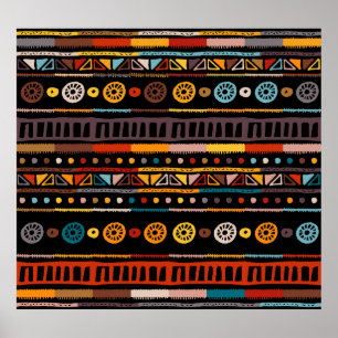 Póster Esencia nativa americana: cosecha étnica