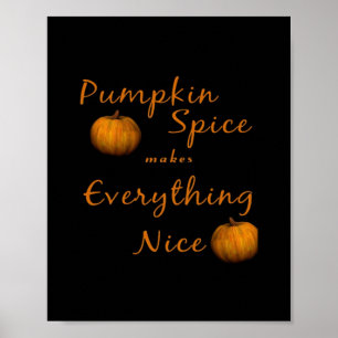 Póster Esencial especias de calabaza