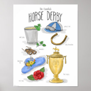 Póster Esencial: Poster de Derby del caballo